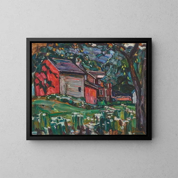 Landhaus am Stadtrand von Moskau - Abraham Manievich — gerahmtes Bild an der Wand