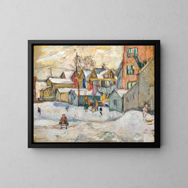 Le Bronx - Abraham Manievich — gerahmtes Bild an der Wand