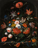 Flowers in a Glass Vase - Abraham Mignon — artwork view