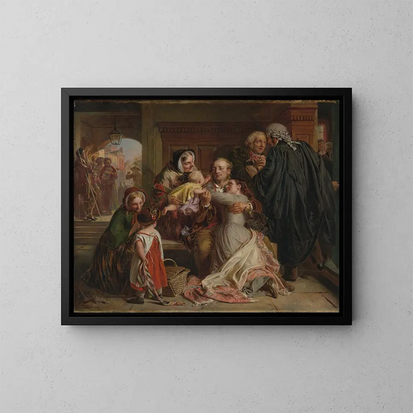 Nicht schuldig - Abraham Solomon — gerahmtes Bild an der Wand