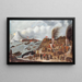 Station baleinière danoise - Abraham Speeck — gerahmtes Bild an der Wand