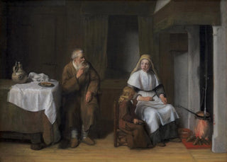 Abraham Van Dijck - The Prophet Elijah with the Widow of Zarephath and her Son.webp