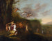 Bacchus e le ninfe in un paesaggio - Abraham van Cuylenborch — vista dell’opera