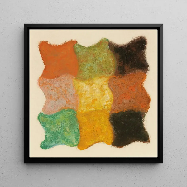 Abstraction en orange, jaune et vert - Augusto Giacometti