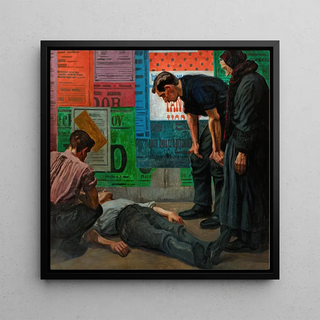 Karel Myslbek - Accident on the Building Site.webp