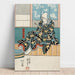 Reproduktion des Gemäldes Schauspieler in der Rolle des Ashikaga Yorikane in Date Kurabe Okuni Kabuki - Utagawa Kuniyoshi