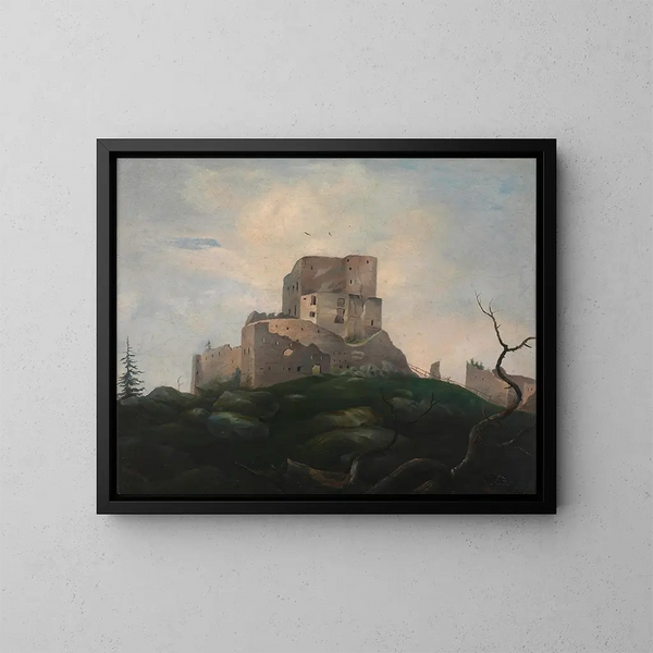 Die Ruine von Wittinghausen - Adalbert Stifter — gerahmtes Bild an der Wand