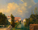 Garten der Fabrik in Schwadorf - Adalbert Stifter — Ansicht des Kunstwerks