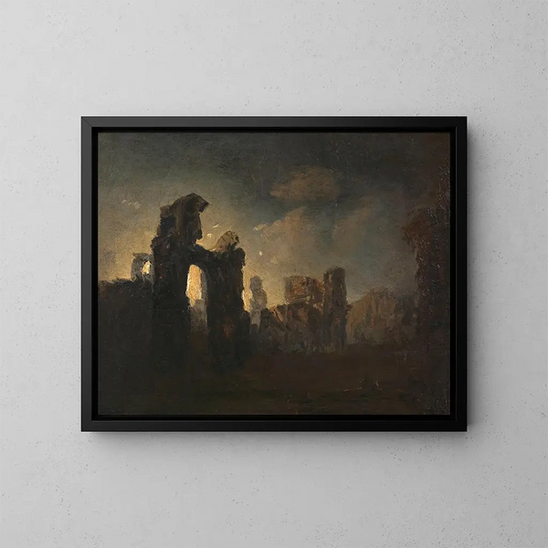Römische Ruinen - Adalbert Stifter — gerahmtes Bild an der Wand