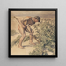 Adam zeichnend Distel - Joakim Skovgaard — gerahmtes Bild an der Wand