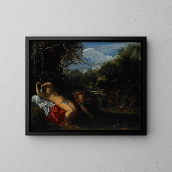 Apollon und Koronis - Adam Elsheimer — gerahmtes Bild an der Wand