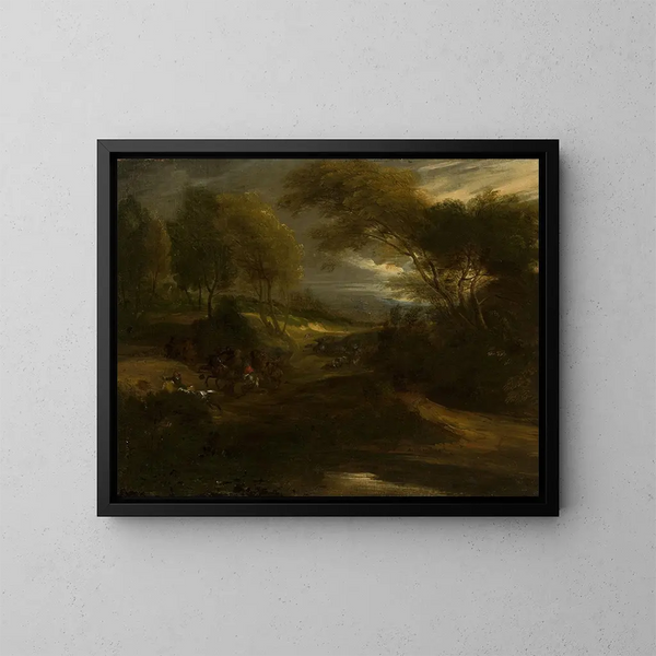 Una scena di battaglia - Adam Frans van der Meulen — quadro incorniciato alla parete