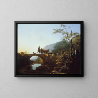 Adam Pynacker - Bridge in an Italian Landscape.webp
