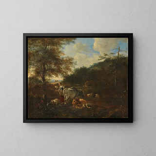 Adam Pynacker - Landscape with cattle.webp