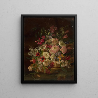 Nature morte floreale - Adelheid Dietrich — quadro incorniciato alla parete