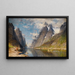 Ein norwegischer Fjord - Adelsteen Normann — gerahmtes Bild an der Wand