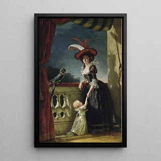 Adlade LabilleGuiard - Mme LouiseElisabeth With Her Two Year Old Son.webp