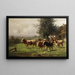 Troupeau de vaches près de Dachau - Adolf Chelius — gerahmtes Bild an der Wand