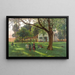 Unter den alten Linden bei Erding - Adolf Chelius — gerahmtes Bild an der Wand