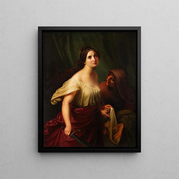 Giuditta con la testa di Oloferne - Adolf Gottlob Zimmermann — stampa incorniciata alla parete