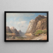 Fjord d'estate - Adolf Gustav Schweitzer — quadro incorniciato alla parete