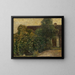 Tronco davanti alla casa - Adolf Hölzel — quadro incorniciato alla parete