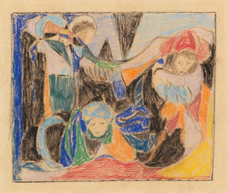 Adolf Hlzel - Drei Figuren in Landschaft.webp