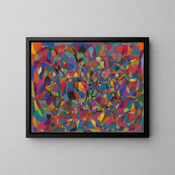 Rythmes circulaires dynamiques - Adolf Hölzel — gerahmtes Bild an der Wand