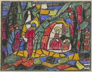 Adolf Hlzel - The Nativity.webp