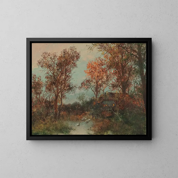 Una serata d'estate - Adolf Kaufmann — quadro incorniciato alla parete