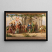 Triumph of King Vin, 4th painting - Adolf Schrödter — framed artwork on a wall