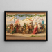 Triumph of the King, wine 5 painting - Adolf Schrödter — framed artwork on a wall