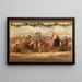 Triumph of the King Wine 6th painting - Adolf Schrödter — framed artwork on a wall