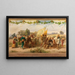 Triumph of the King, wine 8 painting - Adolf Schrödter — framed artwork on a wall