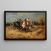 Arabische Kavallerie - Adolf Schreyer — gerahmtes Bild an der Wand