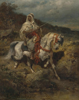 Adolf Schreyer - Mounted arab.webp