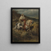 Arab painting mounted - Adolf Schreyer — framed artwork on a wall