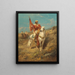 Der Bannerträger - Adolf Schreyer — gerahmtes Bild an der Wand