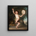 Cupid as Bacchus - Adolf Ulrik Wertmüller — framed artwork on a wall
