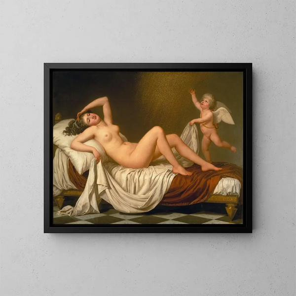 Dana und der Goldregen - Adolf Ulrik Wertmüller — gerahmtes Bild an der Wand