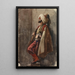 Ein Mann in orientalischer Kleidung - Adolf von Becker — gerahmtes Bild an der Wand