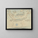 Studie der Wolken mit Sonne - Adolf der Graf — gerahmtes Bild an der Wand