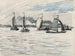 Bateaux à voile sur une surface d'eau - Adolf le Comte — Ansicht des Kunstwerks