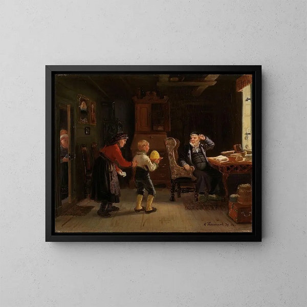 Avis de confirmation - Adolph Tidemand — gerahmtes Bild an der Wand