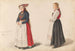 Mariée di Vossevangen, damigella d'onore Guro Ldve - Adolph Tidemand — vista dell’opera