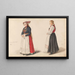 Mariée di Vossevangen, damigella d'onore Guro Ldve - Adolph Tidemand — quadro incorniciato alla parete