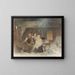 Gruppo familiare in una fattoria - Adolph Tidemand — quadro incorniciato alla parete