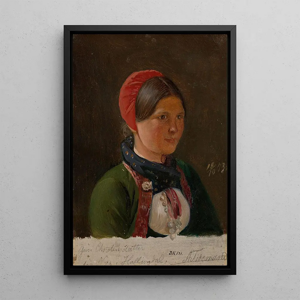Adolph Tidemand - Girl from Hallingdal.webp