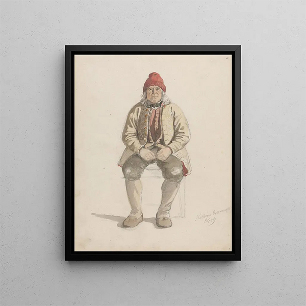 Kolbein Vossevangen Voss - Adolph Tidemand — gerahmtes Bild an der Wand