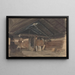 Wohnzimmer Kvam Pfarrhaus Viky - Adolph Tidemand — gerahmtes Bild an der Wand